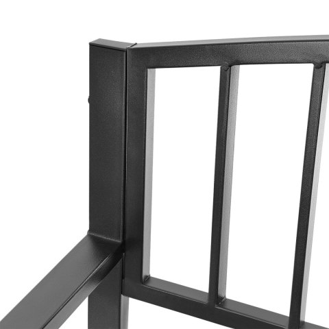 Ławka ogrodowa z oparciem parkowa na taras balkon metalowa konstrukcja Ławka ogrodowa z oparciem parkowa na taras balkon metalowa konstrukcja