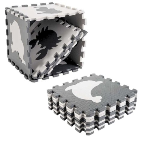 Miękkie Puzzle Mata Edukacyjna Dinozaury Pianka EVA Beżowe Szare 9 el. Miękkie Puzzle Mata Edukacyjna Dinozaury Pianka EVA Beżowe Szare 9 el.