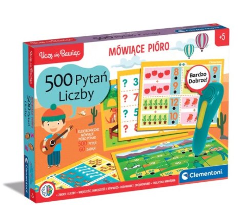 Mówiące Pióro 500 Pytań Liczby Uczę się Bawiąc Język Polski Clementoni 50783