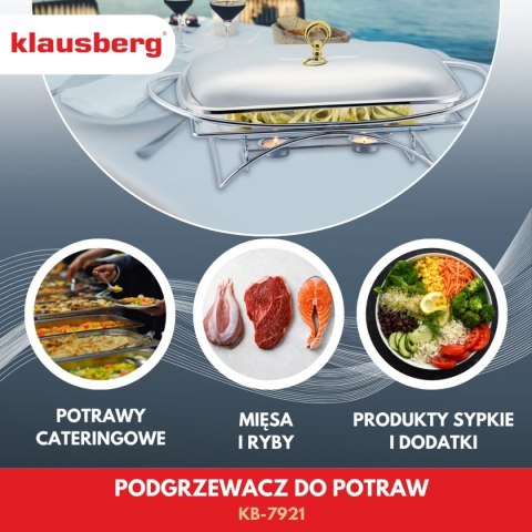 PODGRZEWACZ ŻAROODPORNY STOŁOWY 3L KLAUSBERG KB-7921 PODGRZEWACZ ŻAROODPORNY STOŁOWY 3L KLAUSBERG KB-7921