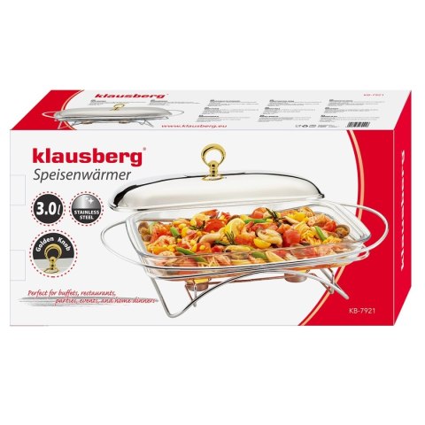 PODGRZEWACZ ŻAROODPORNY STOŁOWY 3L KLAUSBERG KB-7921 PODGRZEWACZ ŻAROODPORNY STOŁOWY 3L KLAUSBERG KB-7921