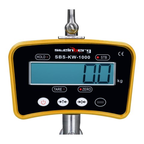 WAGA HAKOWA PODWIESZANA Z PILOTEM DO 1 TONY 1T LCD ŻÓŁTA WAGA HAKOWA PODWIESZANA Z PILOTEM DO 1 TONY 1T LCD ŻÓŁTA