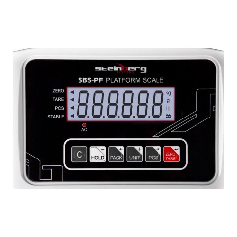 WAGA MAGAZYNOWA PLATFORMOWA KALKULACYJNA SBS-PF-150 LCD DO 150KG WAGA MAGAZYNOWA PLATFORMOWA KALKULACYJNA SBS-PF-150 LCD DO 150KG