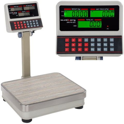 WAGA SKLEPOWA PLATFORMOWA SBS-PW-60 LCD DO 60KG WAGA SKLEPOWA PLATFORMOWA SBS-PW-60 LCD DO 60KG