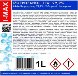 ALKOHOL IZOPROPYLOWY IZOPROPANOL IPA I-MAX 99,9% 1L