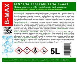BENZYNA EKSTRAKCYJNA BEZWONNA B-MAX 5L