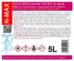 ROZCIEŃCZALNIK ROZPUSZCZALNIK NITRO RC-01 N-MAX 5L