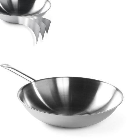 PATELNIA WOK 3-PLY - BEZ POKRYWKI - HENDI 839003 PATELNIA WOK 3-PLY - BEZ POKRYWKI - HENDI 839003