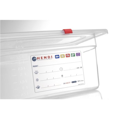 POJEMNIK Z POLIPROPYLENU GN 1/4 WYS. 200 MM - HENDI 880357 POJEMNIK Z POLIPROPYLENU GN 1/4 WYS. 200 MM - HENDI 880357