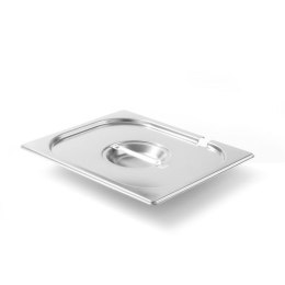 POKRYWKA STALOWA DO GN KITCHEN LINE Z WYCIĘCIEM NA CHOCHLĘ GN 1/2 - HENDI 806937