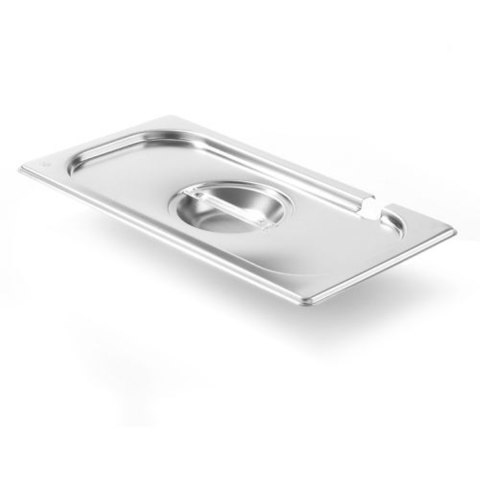 POKRYWKA STALOWA DO GN KITCHEN LINE Z WYCIĘCIEM NA CHOCHLĘ GN 1/3 - HENDI 806944 POKRYWKA STALOWA DO GN KITCHEN LINE Z WYCIĘCIEM NA CHOCHLĘ GN 1/3 - HENDI 806944