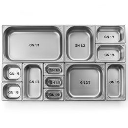 POKRYWKA STALOWA DO POJEMNIKA GN KITCHEN LINE GN 1/3 - HENDI 806845