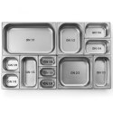 POKRYWKA STALOWA DO POJEMNIKA GN KITCHEN LINE GN 1/9 - HENDI 806876
