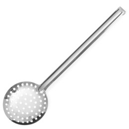 ŁYŻKA CEDZAKOWA HACCP ZE STALI KITCHEN LINE ŚR. 90 MM - HENDI 528105