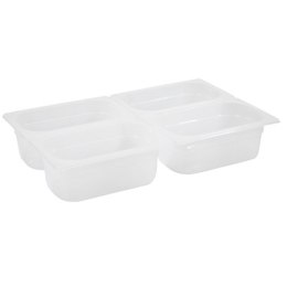 POJEMNIK GASTRONOMICZNY Z POLIPROPYLENU GN 1/4 WYS. 100 MM - HENDI 880326