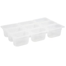 POJEMNIK GASTRONOMICZNY Z POLIPROPYLENU GN 1/9 WYS. 100 MM - HENDI 880524