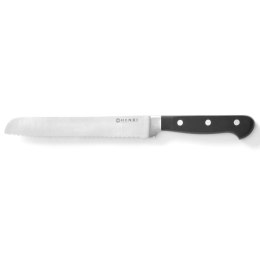 PROFESJONALNY NÓŻ DO CHLEBA KUTY ZE STALI KITCHEN LINE 230 MM - HENDI 781333