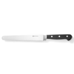 PROFESJONALNY NÓŻ DO SZYNKI I ŁOSOSIA KUTY ZE STALI KITCHEN LINE 215 MM - HENDI 781326