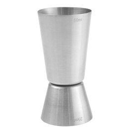 MIARKA BARMAŃSKA DO ALKOHOLU DWUSTRONNA STALOWA 25 / 50 ML - HENDI 596722