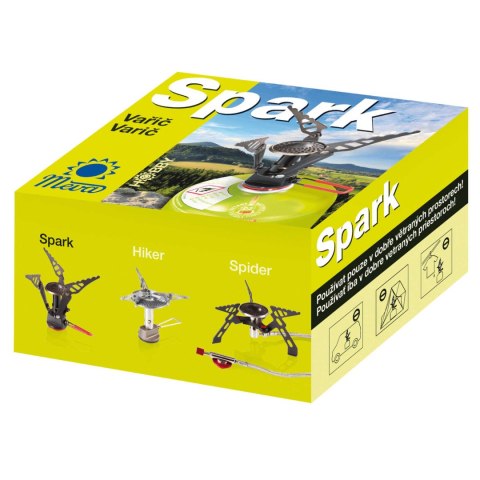 NAJLŻEJSZA KUCHENKA TURYSTYCZNA NA KARTUSZE GAZOWE (ZAWÓR LUB GWINT) SPARK 80GRAM 2.6KW NAJLŻEJSZA KUCHENKA TURYSTYCZNA NA KARTUSZE GAZOWE (ZAWÓR LUB GWINT) SPARK 80GRAM 2.6KW