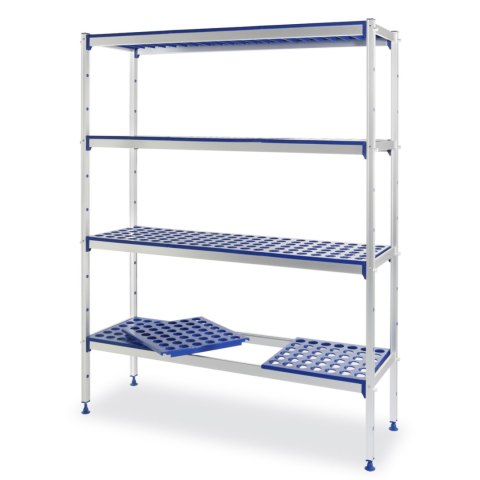 REGAŁ MAGAZYNOWY AŻUROWY DO ŻYWNOŚCI SZER. 128CM WYS. 168.5CM - HENDI 812273 REGAŁ MAGAZYNOWY AŻUROWY DO ŻYWNOŚCI SZER. 128CM WYS. 168.5CM - HENDI 812273