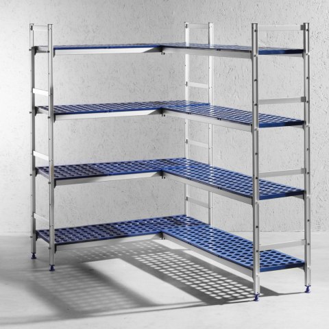 REGAŁ MAGAZYNOWY AŻUROWY DO ŻYWNOŚCI SZER. 128CM WYS. 168.5CM - HENDI 812273 REGAŁ MAGAZYNOWY AŻUROWY DO ŻYWNOŚCI SZER. 128CM WYS. 168.5CM - HENDI 812273