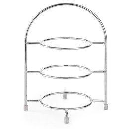 STOJAK EKSPOZYTOR NA 3 TALERZE O ŚR. 17 CM STALOWY - HENDI 425466