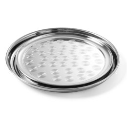 TACA BANKIETOWA STALOWA OKRĄGŁA ŚR. 30CM - HENDI 480205