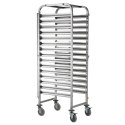 WÓZEK STALOWY DO TRANSPORTU TAC BLACH POJEMNIKÓW 15 X GN1/1 - HENDI 810613