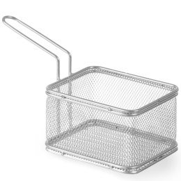 KOSZYK MINIATUROWY DO SMAŻONYCH PRZEKĄSEK STAL NIERDZEWNA 125X100X85MM - HENDI 426432