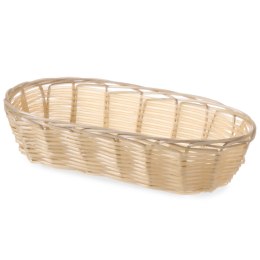KOSZYK NA PIECZYWO Z POLIRATTANU OWALNY 225X110X60MM - HENDI 426708
