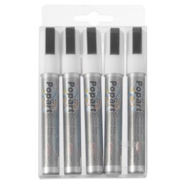 MARKERY DO TABLICY KOŃCÓWKA 2-6MM BIAŁE ZESTAW 5SZT. - HENDI 664209