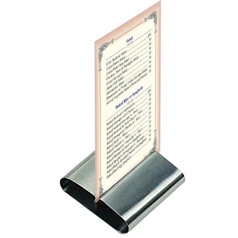 PODSTAWKA STOJAK POD KARTĘ MENU STALOWY NIERDZEWNY ZESTAW 6SZT - HENDI 665251 PODSTAWKA STOJAK POD KARTĘ MENU STALOWY NIERDZEWNY ZESTAW 6SZT - HENDI 665251