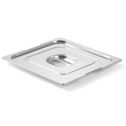 POKRYWKA DO POJEMNIKA GN PROFI LINE Z WYCIĘCIEM NA UCHWYTY GN1/4 265X162MM STAL NIERDZEWNA - HENDI 804247