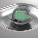 POKRYWKA DO POJEMNIKA GN Z KOLOROWYMI KLIPSAMI HACCP GN1/1 530X325MM STAL NIERDZEWNA - HENDI 805206