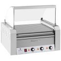 ROLLER GRILL ROLKOWY Z OSŁONĄ I SZUFLADĄ GRZEWCZĄ DO BUŁEK 20 PARÓWEK HOTDOG 2600W 230V ROYAL CATERING