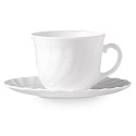 SPODEK DO FILIŻANKI DO KAWY I HERBATY ARCOROC TRIANON 220ML ZESTAW 6SZT. - HENDI D6925