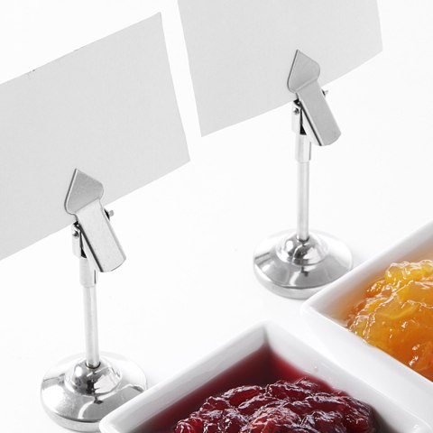 STOJAK INFORMACYJNY Z KLIPSEM NA KARTECZKĘ LUB MENU ZESTAW 2SZT. - HENDI 595305 STOJAK INFORMACYJNY Z KLIPSEM NA KARTECZKĘ LUB MENU ZESTAW 2SZT. - HENDI 595305
