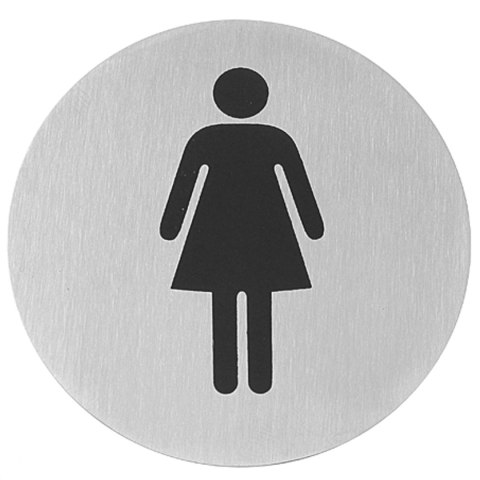 TABLICZKA INFORMACYJNA SAMOPRZYLEPNA NA DRZWI WC WOMEN STAL NIERDZEWNA ŚR. 75MM - HENDI 663615 TABLICZKA INFORMACYJNA SAMOPRZYLEPNA NA DRZWI WC WOMEN STAL NIERDZEWNA ŚR. 75MM - HENDI 663615