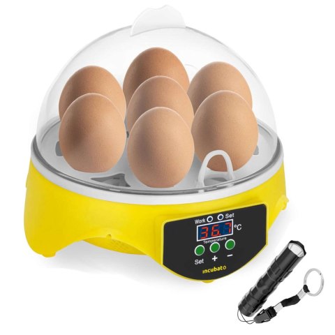 INKUBATOR WYLĘGARKA KLUJNIK DO WYLĘGU 7 JAJ + OWOSKOP 20W INKUBATOR WYLĘGARKA KLUJNIK DO WYLĘGU 7 JAJ + OWOSKOP 20W