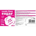 KOLOROWY CUKIER DO WATY CUKROWEJ RÓŻOWY NATURALNY SMAK WATY CUKROWEJ 1KG