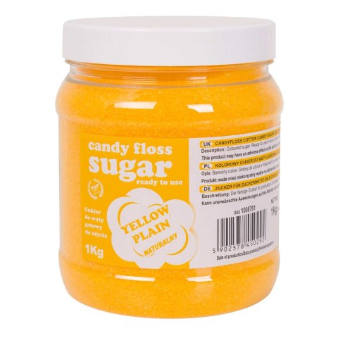 KOLOROWY CUKIER DO WATY CUKROWEJ ŻÓŁTY NATURALNY SMAK WATY CUKROWEJ 1KG KOLOROWY CUKIER DO WATY CUKROWEJ ŻÓŁTY NATURALNY SMAK WATY CUKROWEJ 1KG