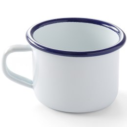 KUBEK EMALIOWANY Z UCHWYTEM BIAŁY 120 ML HENDI 621318