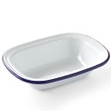 NACZYNIE PROSTOKĄTNE EMALIOWANE BIAŁE 175X130MM HENDI 621202