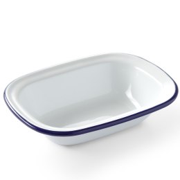 NACZYNIE PROSTOKĄTNE EMALIOWANE BIAŁE 175X130MM HENDI 621202
