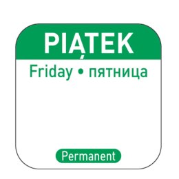 NAKLEJKI FOOD SAFETY NA POJEMNIKI WIELOKROTNEGO UŻYTKU PIĄTEK PL RU EN 1000 SZT. HENDI 850114