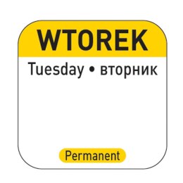 NAKLEJKI FOOD SAFETY NA POJEMNIKI WIELOKROTNEGO UŻYTKU WTOREK PL RU EN 1000 SZT. HENDI 850084