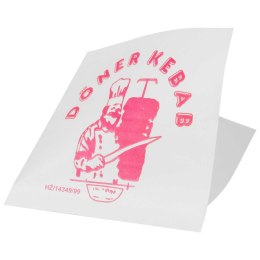 OPAKOWANIE TOREBKA KOPERTA NA KEBAB 17X17CM FOLIOWANA POWLEKANA 200SZT.