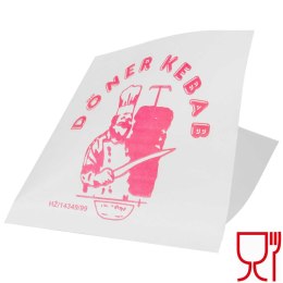 OPAKOWANIE TOREBKA KOPERTA NA KEBAB 17X17CM FOLIOWANA POWLEKANA 200SZT.