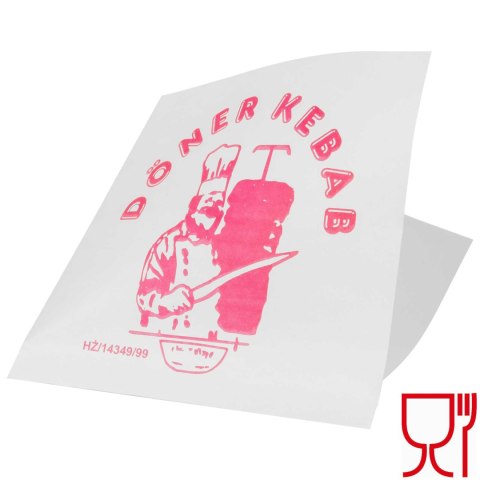 OPAKOWANIE TOREBKA KOPERTA NA KEBAB 17X17CM FOLIOWANA POWLEKANA 200SZT. OPAKOWANIE TOREBKA KOPERTA NA KEBAB 17X17CM FOLIOWANA POWLEKANA 200SZT.